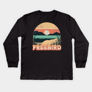 FREEBIRD PARADISE BAND Kids Long Sleeve T-Shirt